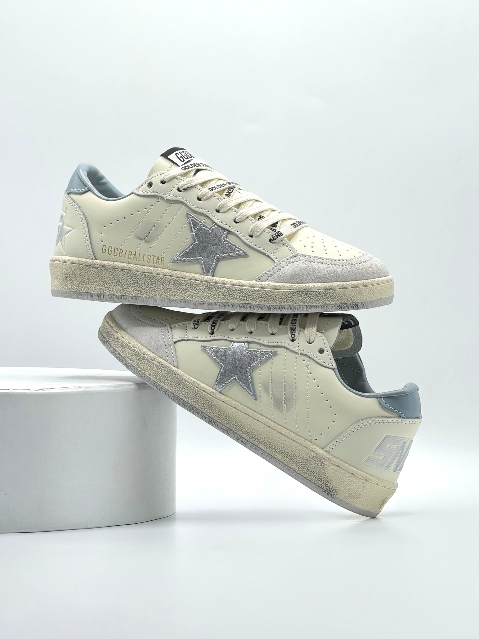 Golden Goose Ball Star “White Silver” | Blanco-Gris