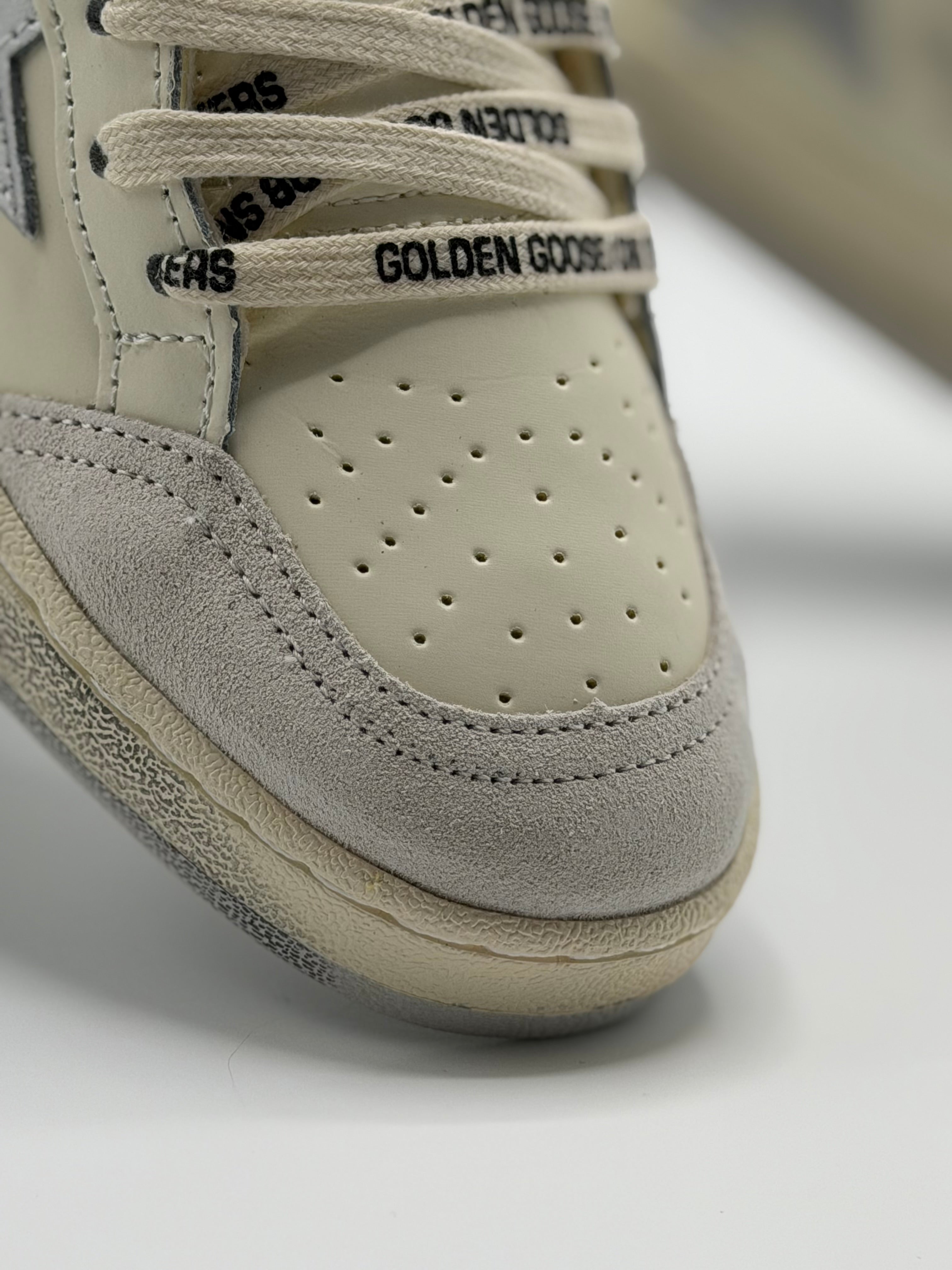 Golden Goose Ball Star “White Silver” | Blanco-Gris