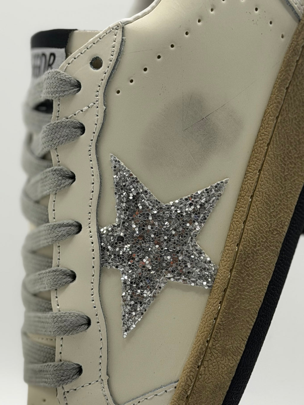 Golden Goose Super-Star “Silver Glitter” | Blanco-Plateado