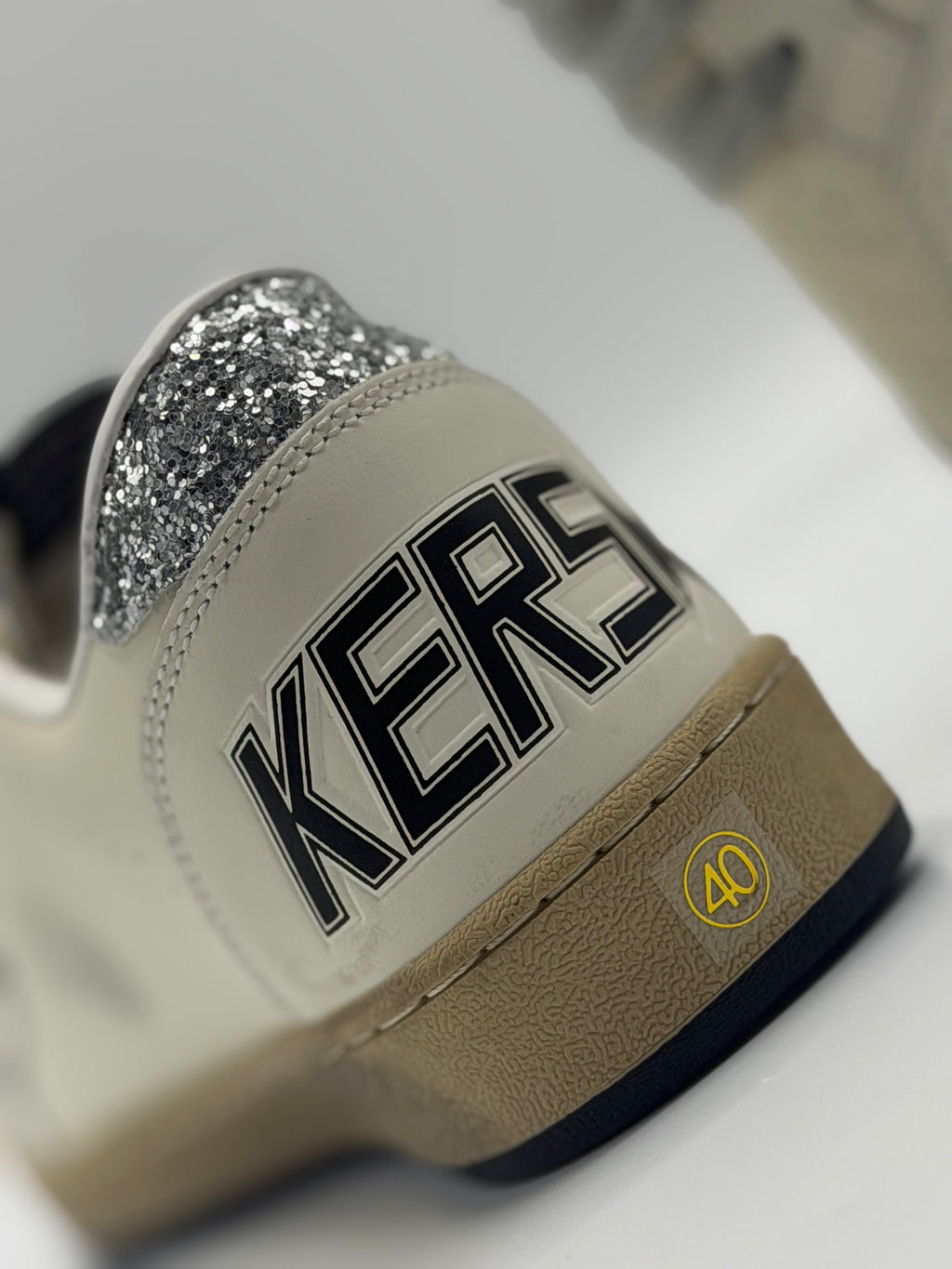 Golden Goose Super-Star “Silver Glitter” | Blanco-Plateado