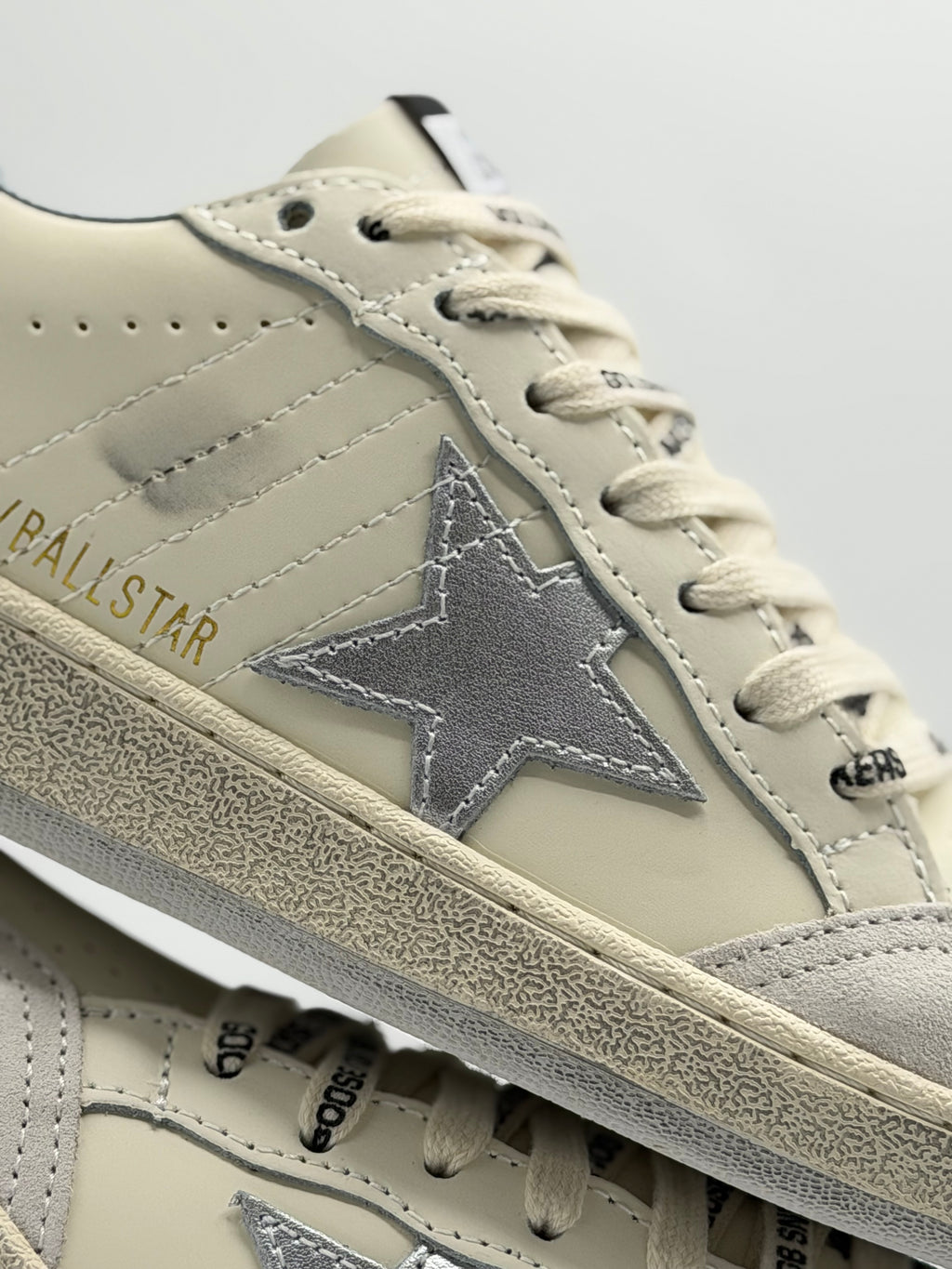 Golden Goose Ball Star “White Silver” | Blanco-Gris