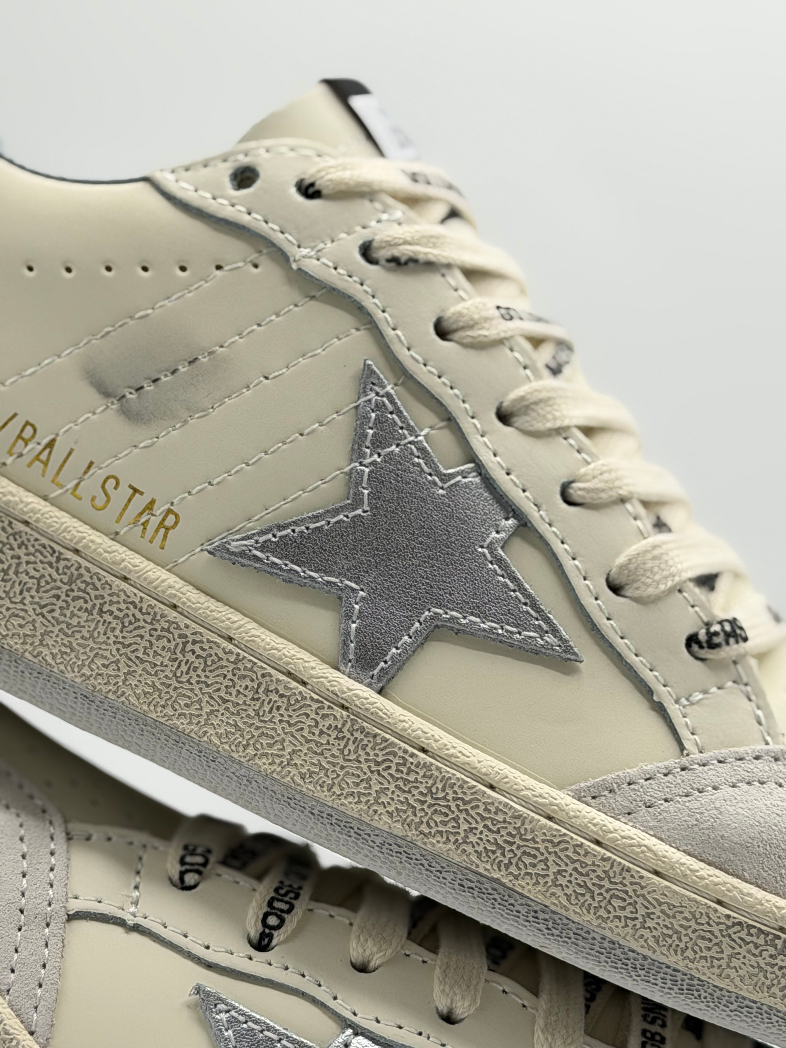 Golden Goose Ball Star “White Silver” | Blanco-Gris