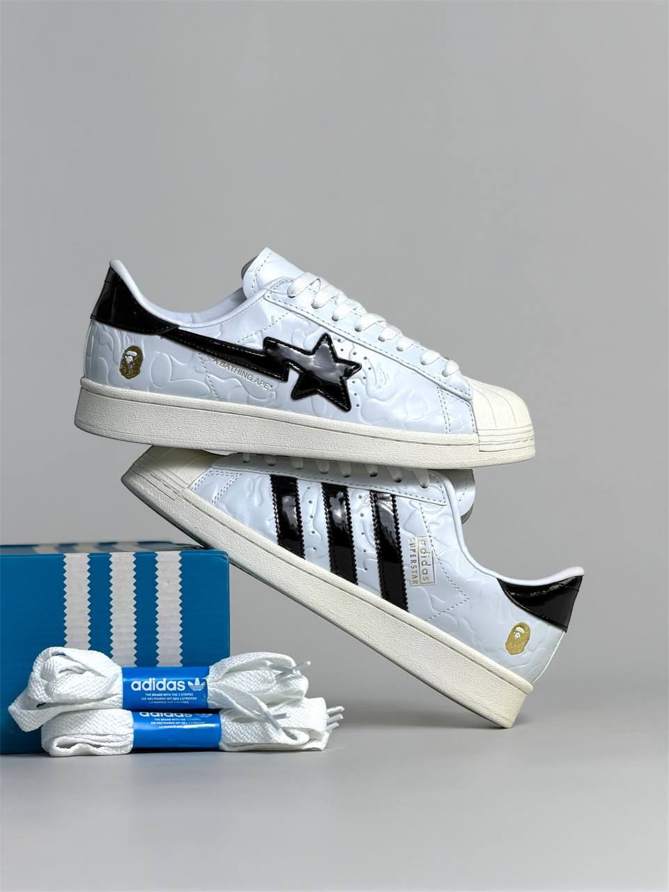 Super Star x Bape | Blanco-Negro