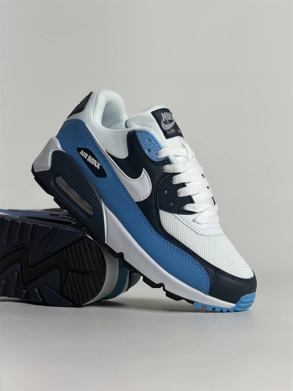 Air Max 90 UNC University Blue | Blanco-Azul-Negro