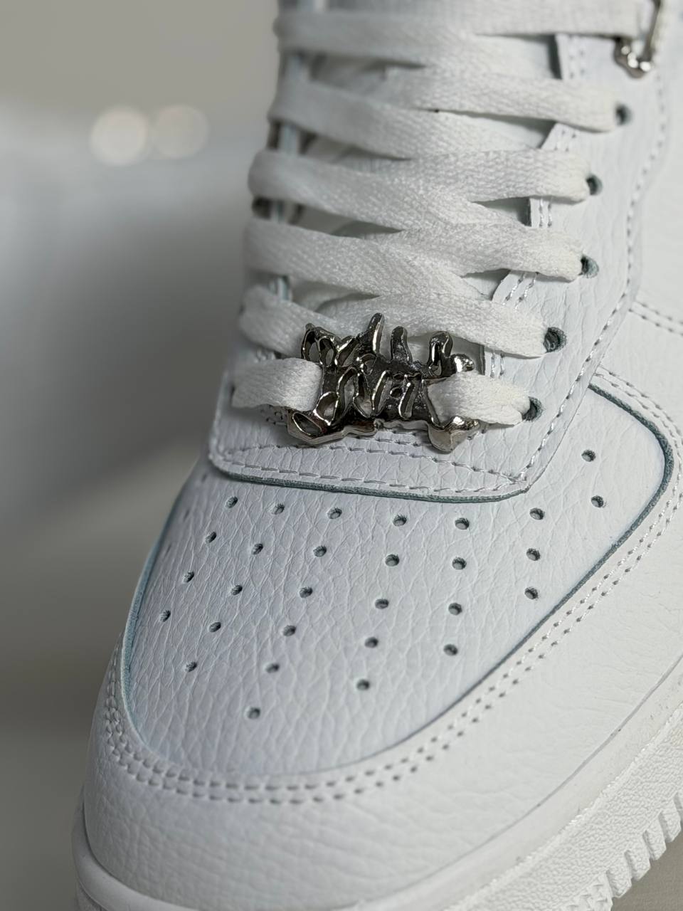 Air force 1 "Molten Metal" | Plateado-Blanco