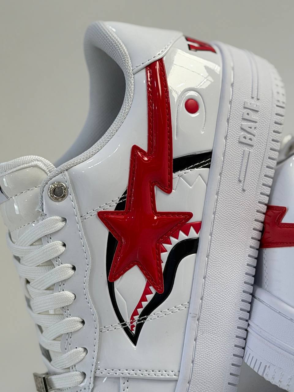 Bape Sta Low Shark | Blanco-Rojo