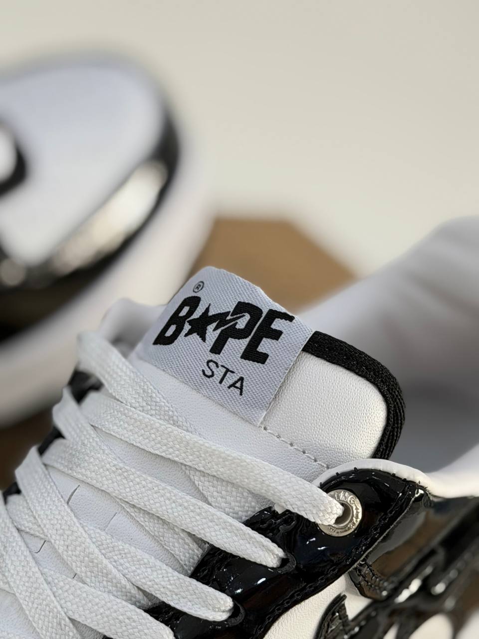 BAPE STA Low White black Shark | Blanco-Negro