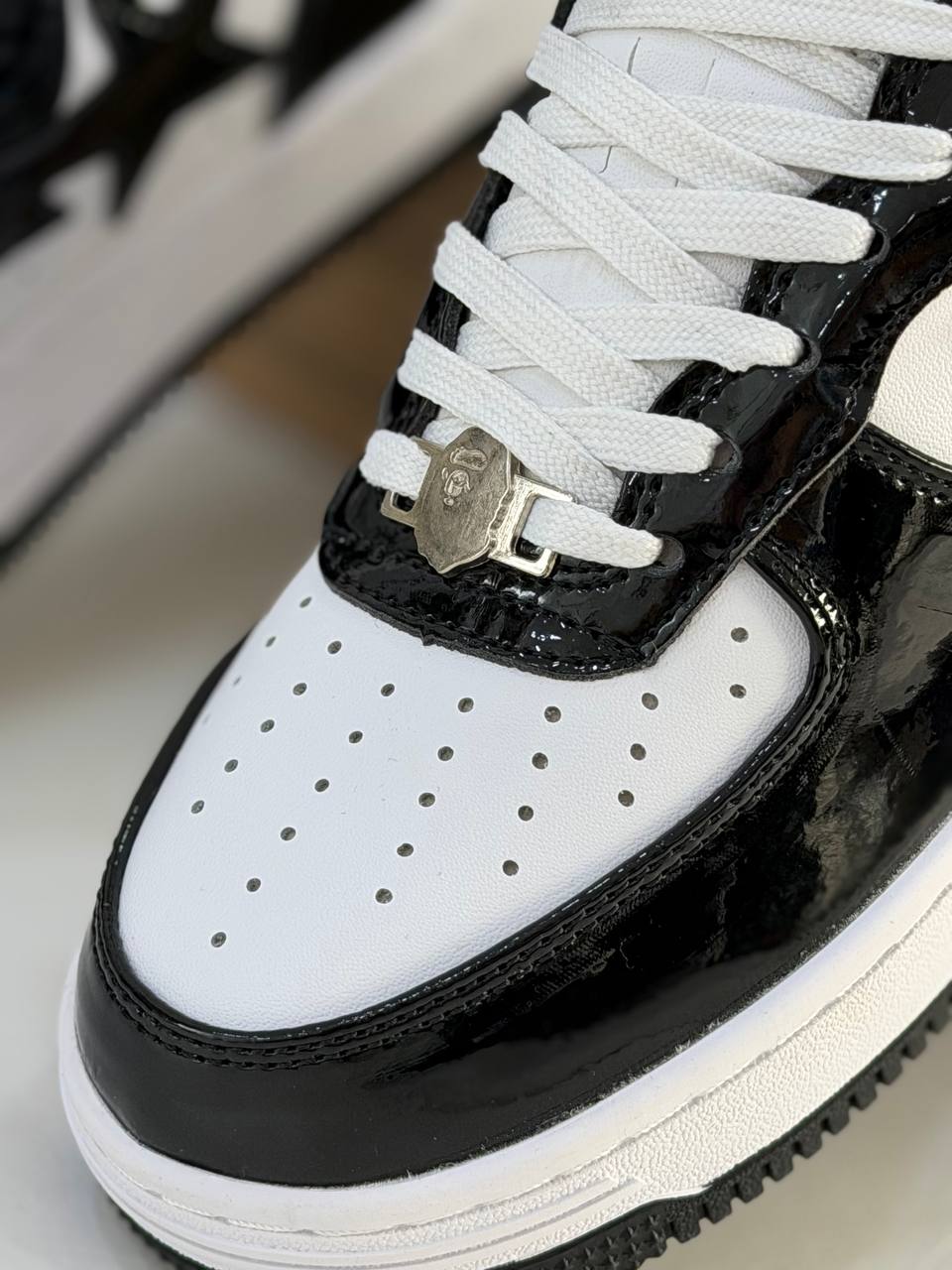 BAPE STA Low White black Shark | Blanco-Negro