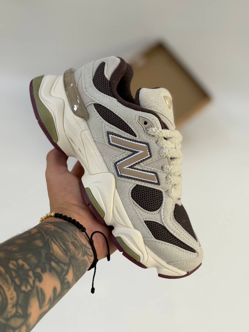 New Balance 9060 "Linen/Stoneware/Licorice" | Beige-Marrón