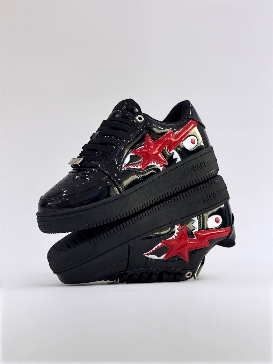 BAPE Sta Low Shark | Negro-Rojo