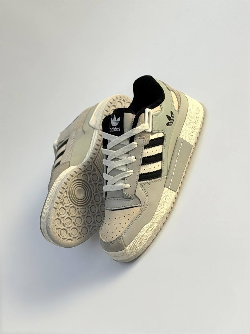 Adidas Fórum Double Grey | Beige-Negro