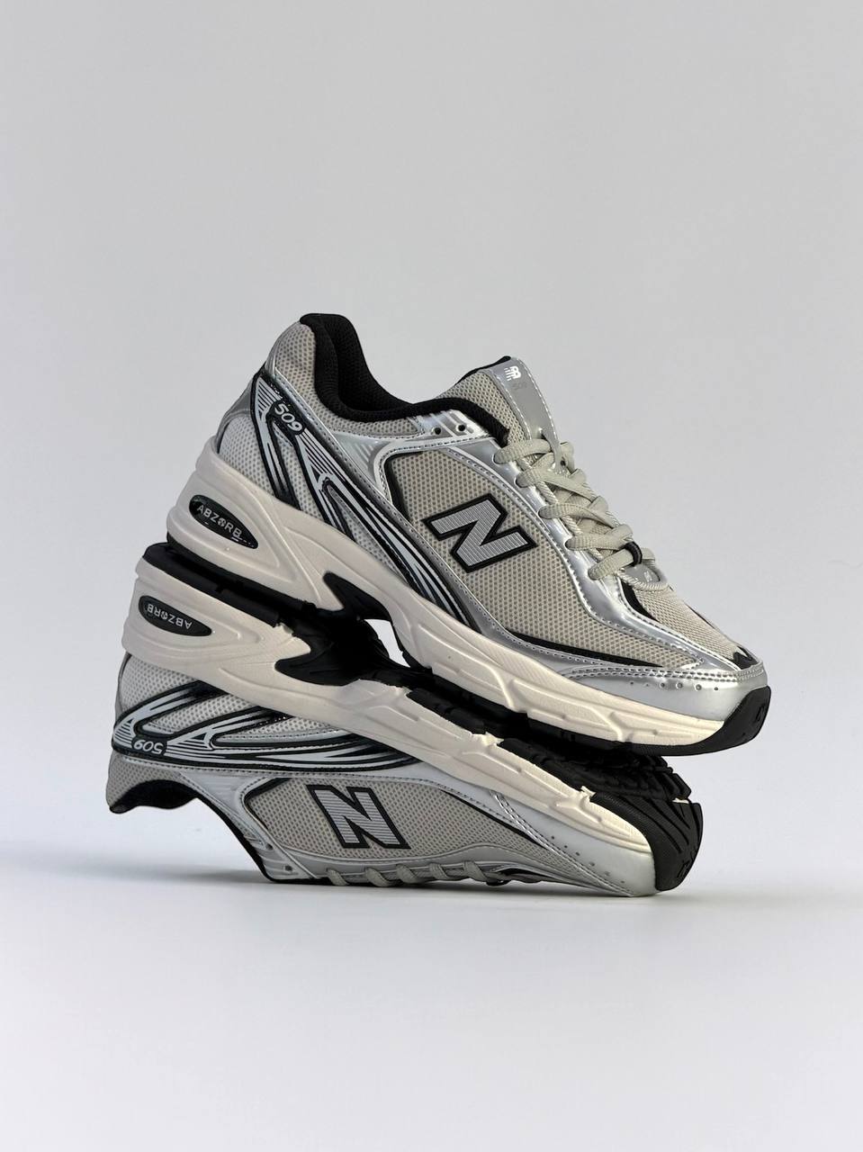 New Balance 509 Silver | Beige-Plateado