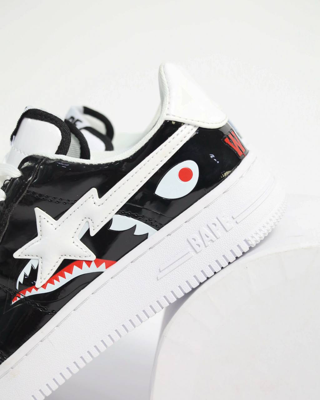 Bape STA Block Shark Black | Blanco-Negro