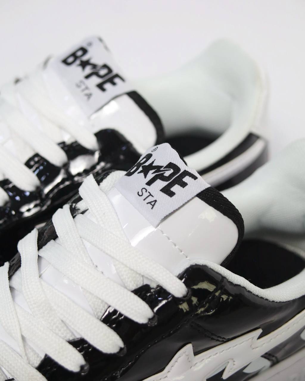 Bape STA Block Shark Black | Blanco-Negro