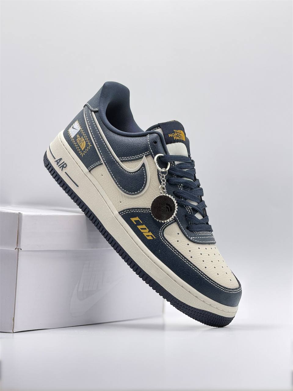 Nike Air Force 1 Low x CDG x The North Face | Blanco-Azul