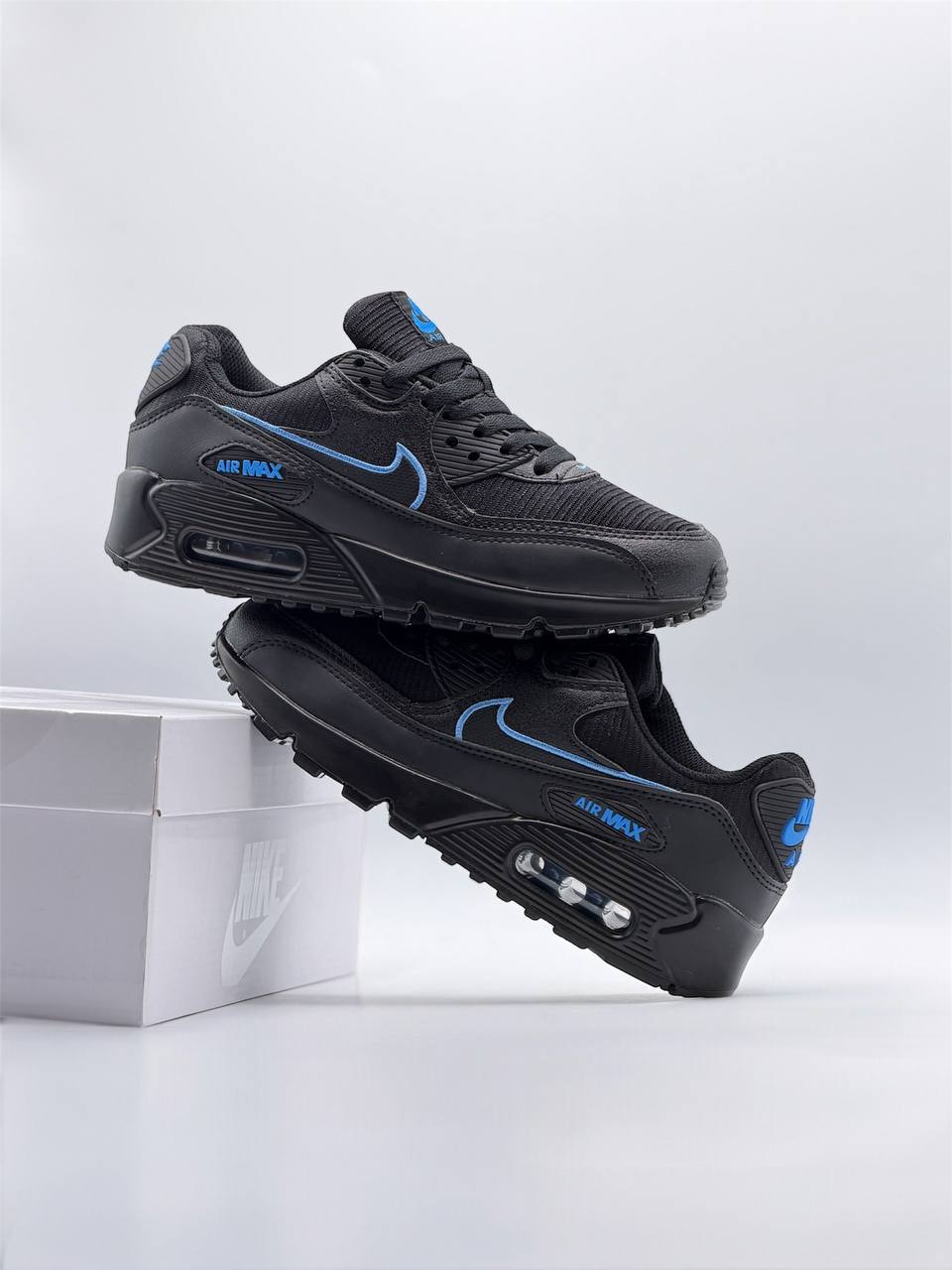 Nike Air Max 90 'Black University Blue' | Negro-Azul