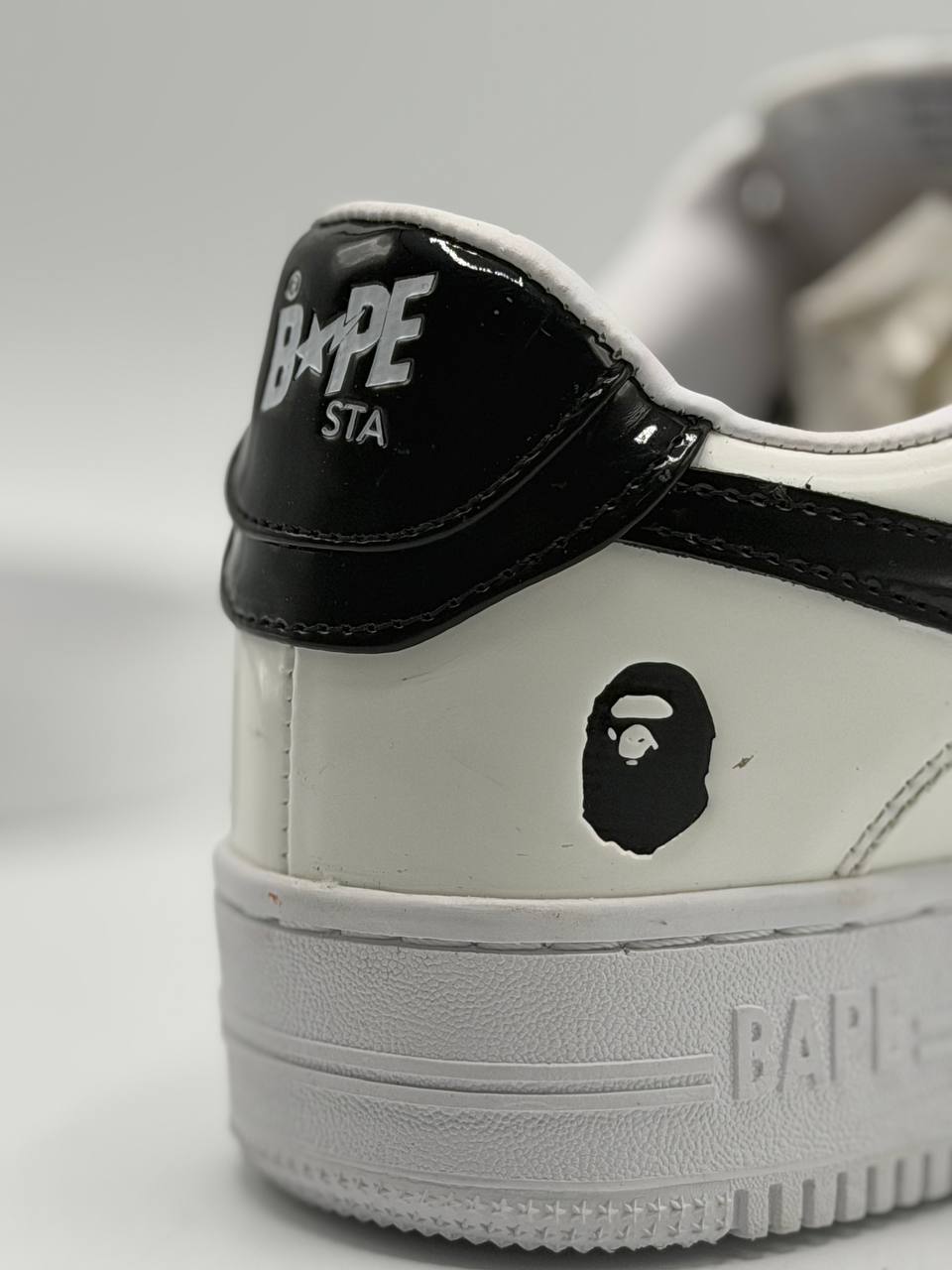 BAPE STA Low | Blanco-Negro