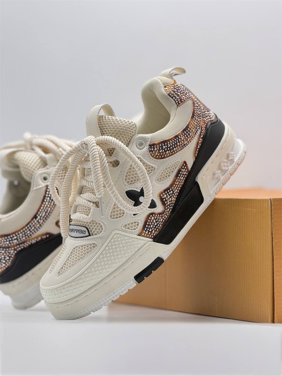 Louis Vuitton Skate “Leopard Pearl” | Beige-Marrón