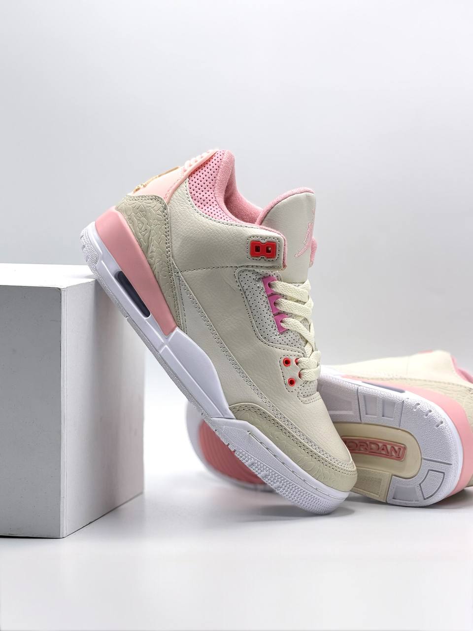 Air Jordan 3 Retro Sail Rust Pink  | Beige-Rosa |