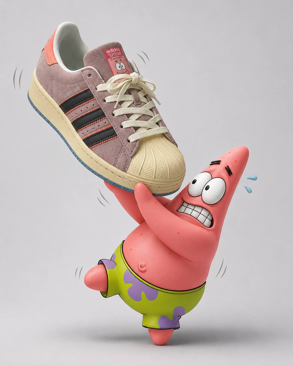 Adidas Superstar Patrick Star x SpongeBob  | Rosa-Azul |