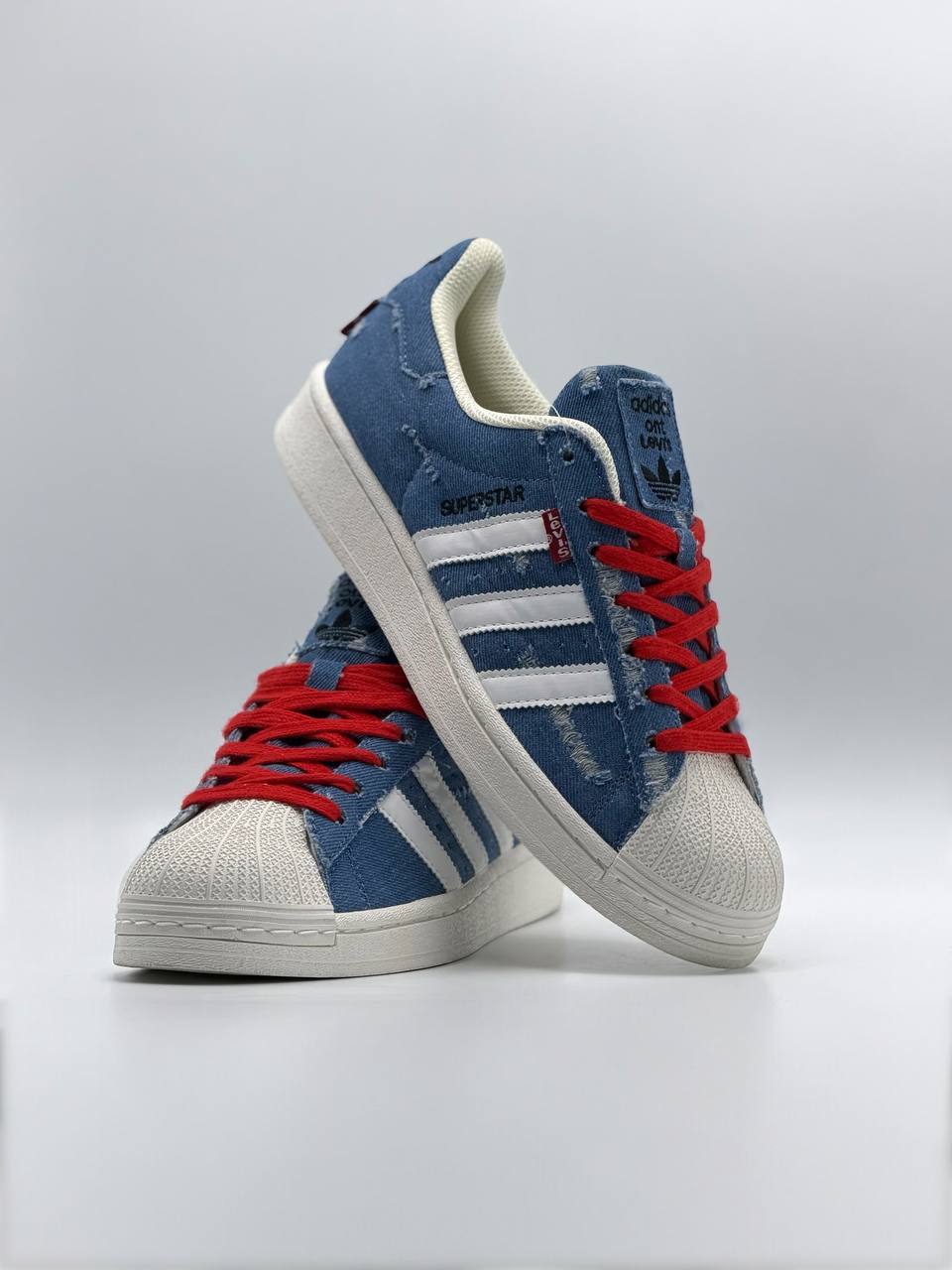 Adidas Super Star x Levis  | Azul-Rojo-Blanco |