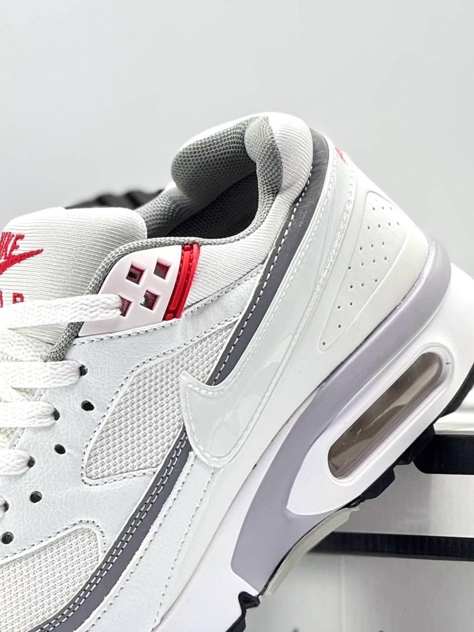 Nike Air Max BW Perian Gray White  | Blanco-Rojo |