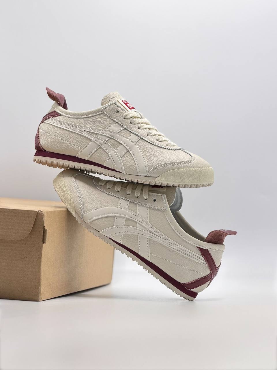 Tiger Onitsuka Mexico 66  | Beige-Rojo |