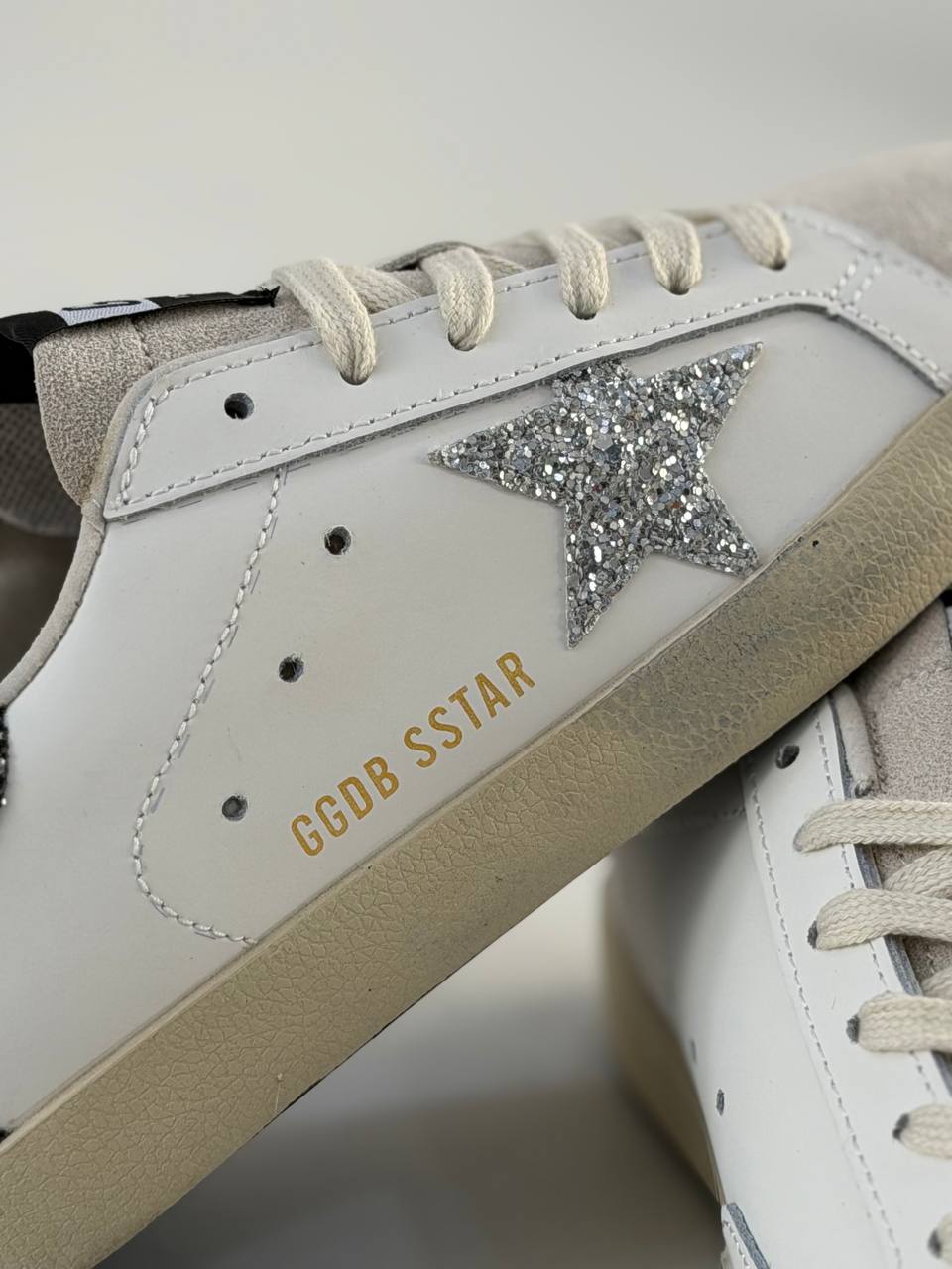 Golden Goose Super-Star  | Blanco-Plateado |