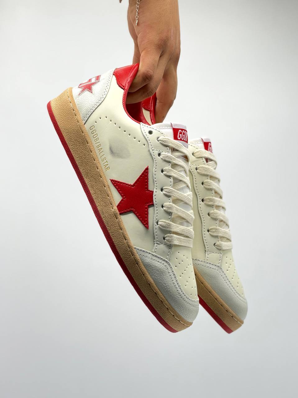 Golden Goose Ball Star | Blanco-Rojo