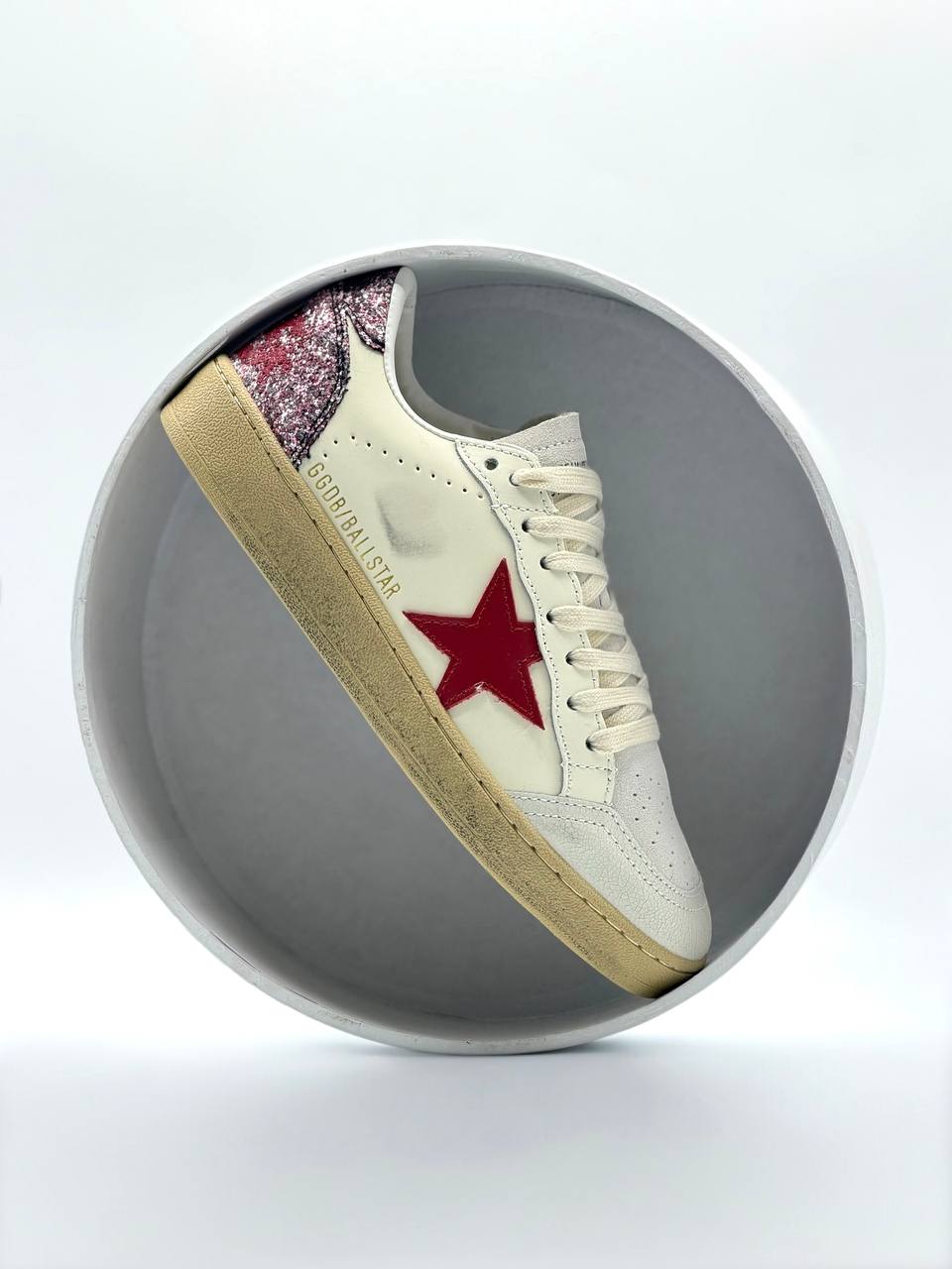 Golden Goose Ball Star | Blanco-Rojo