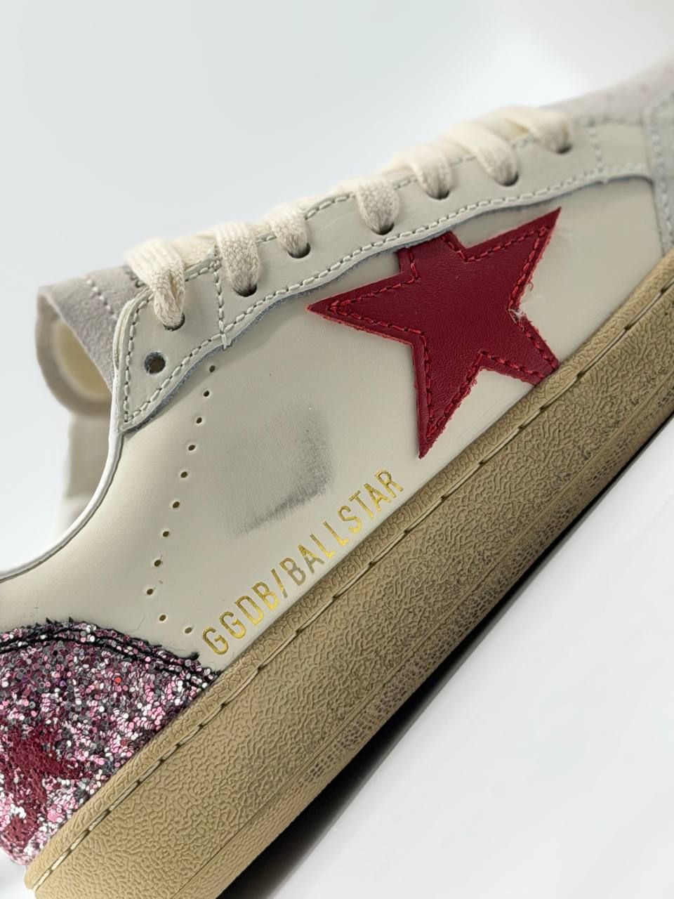 Golden Goose Ball Star | Blanco-Rojo