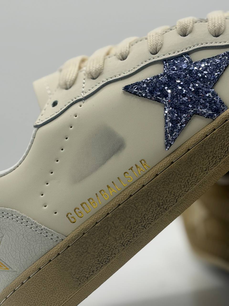 Golden Goose Ball Star "Purple Glitter" | Blanco-Purpura