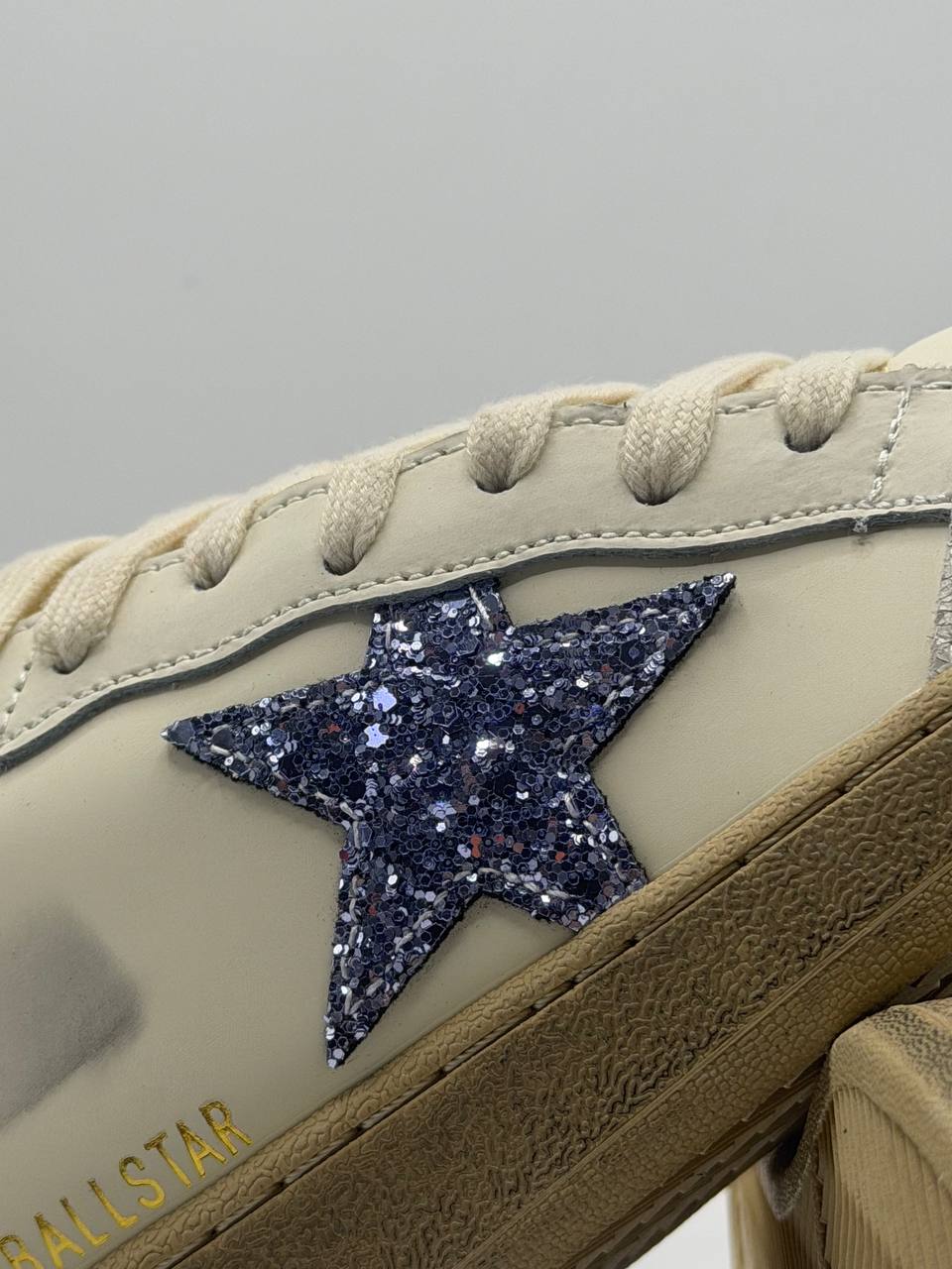 Golden Goose Ball Star "Purple Glitter" | Blanco-Purpura