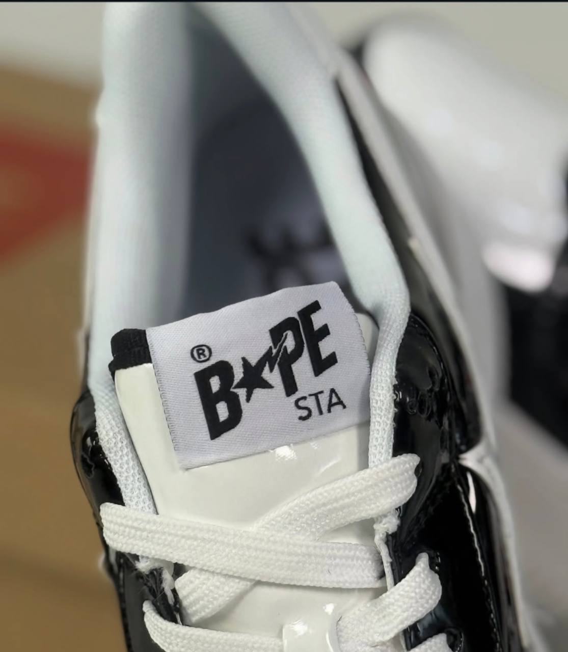 Bape Sta Low “Shark” | Blanco-Negro
