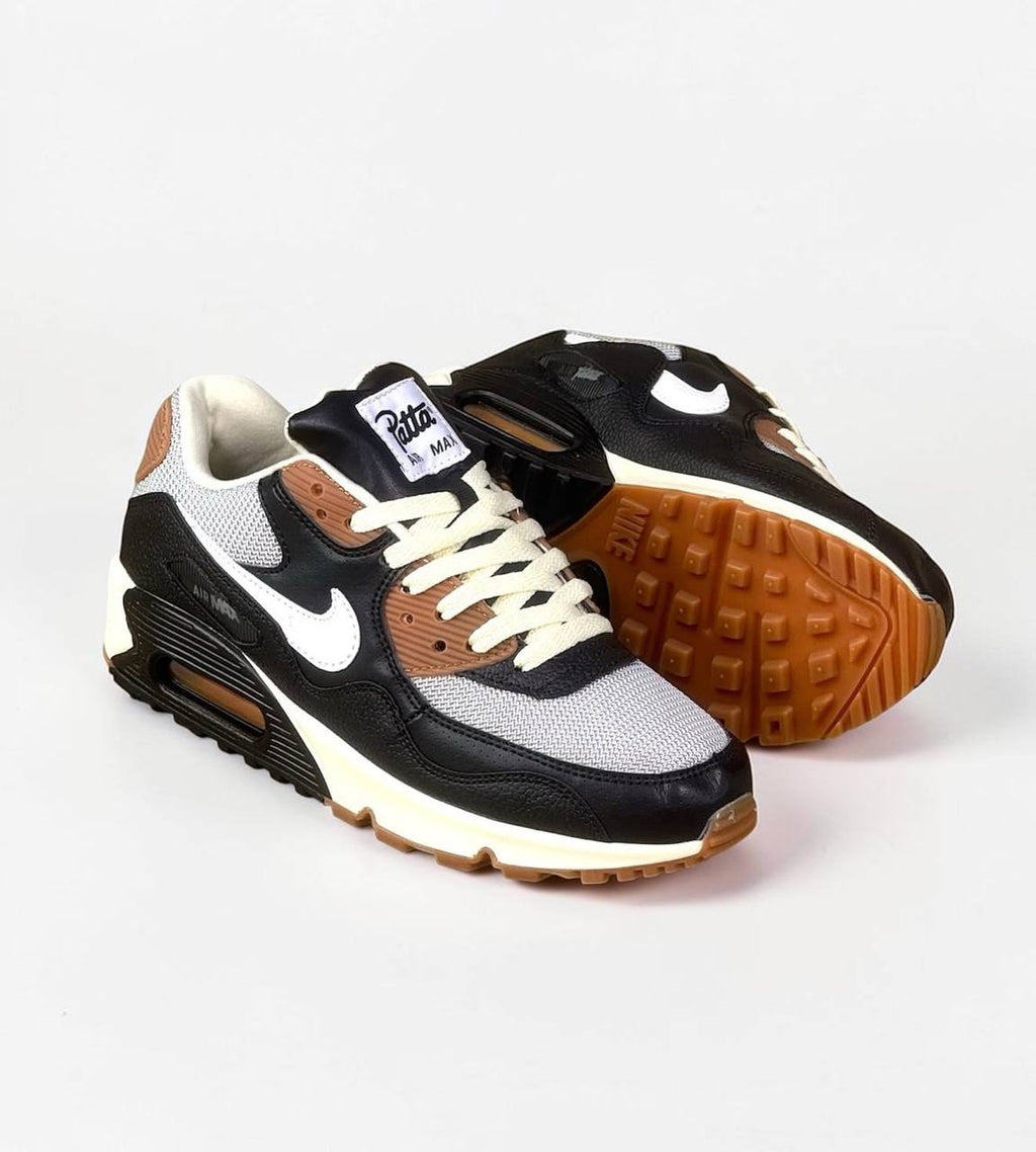 Nike Air Max 90 SP Waves x Patta "Black/Particle Grey" | Negro-Gris-Marron