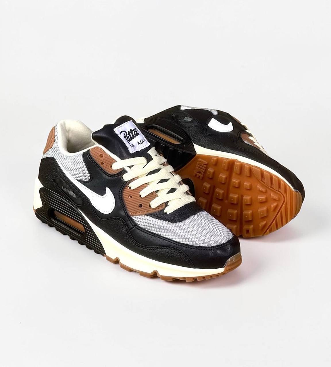 Nike Air Max 90 SP Waves x Patta "Black/Particle Grey" | Negro-Gris-Marron