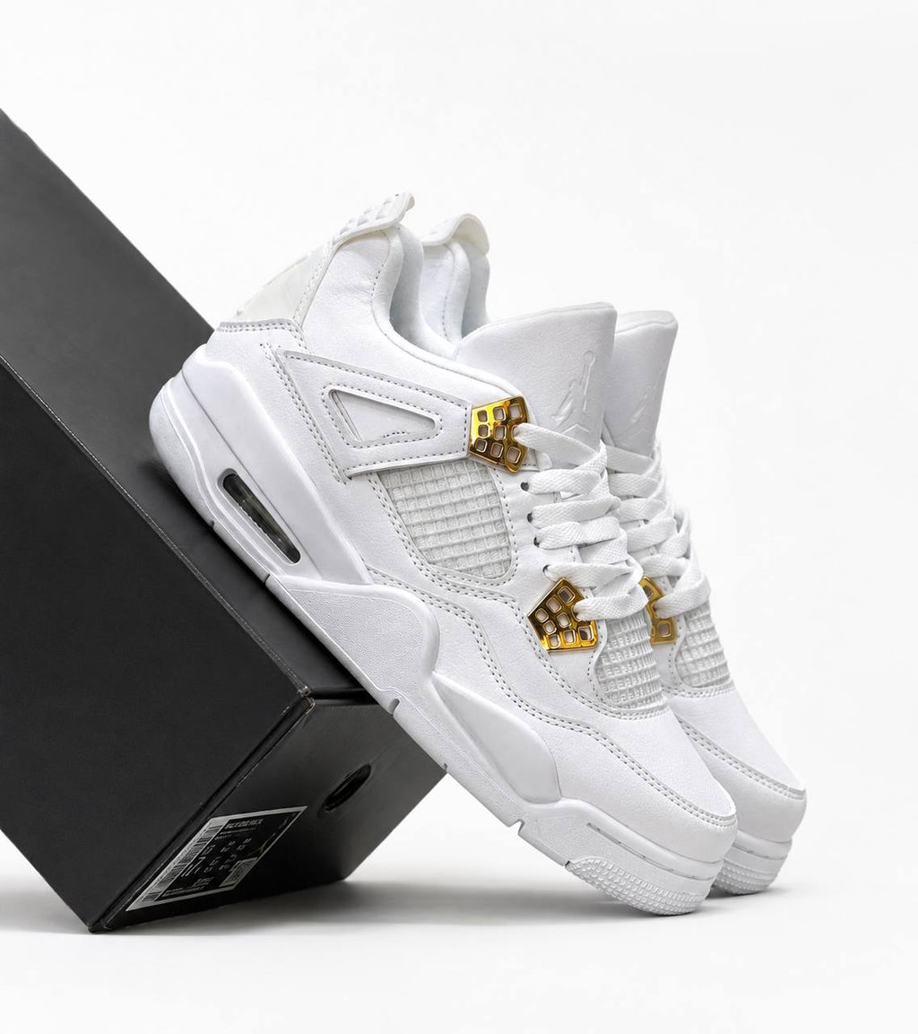 Air Jordan 4 Retro "Metallic Gold" | Blanco-Dorado