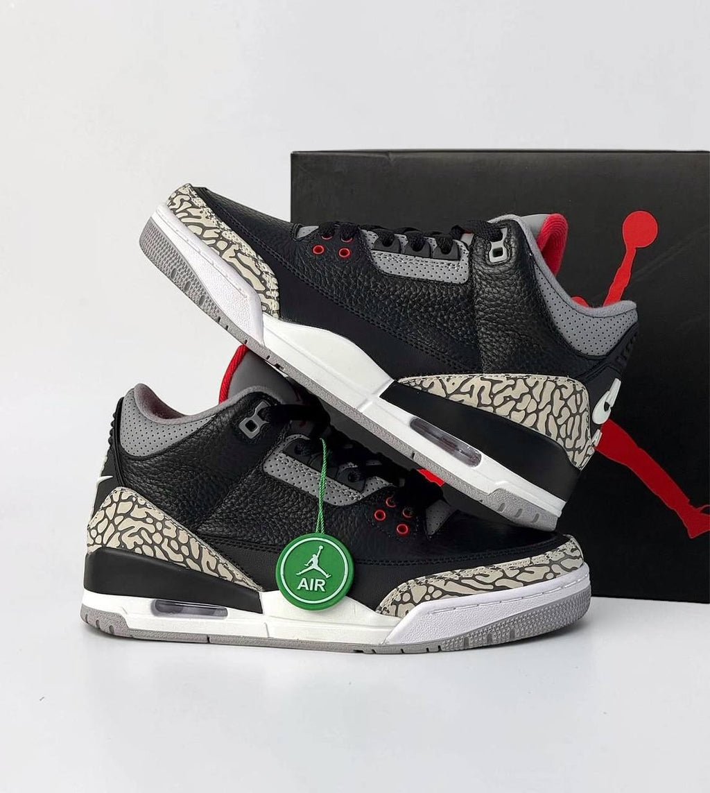 Air Jordan 3 Retro "Black Cement" | Negro-Rojo