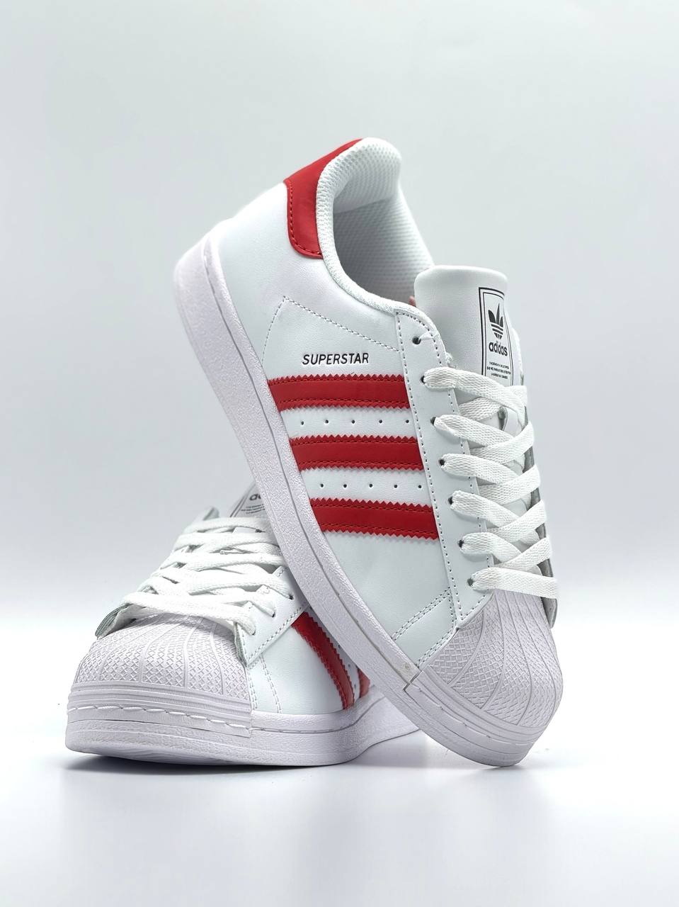 Adidas Superstar | Blanco-Rojo